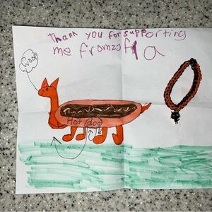 Thank you note from Zofia at @ashlee_p2023